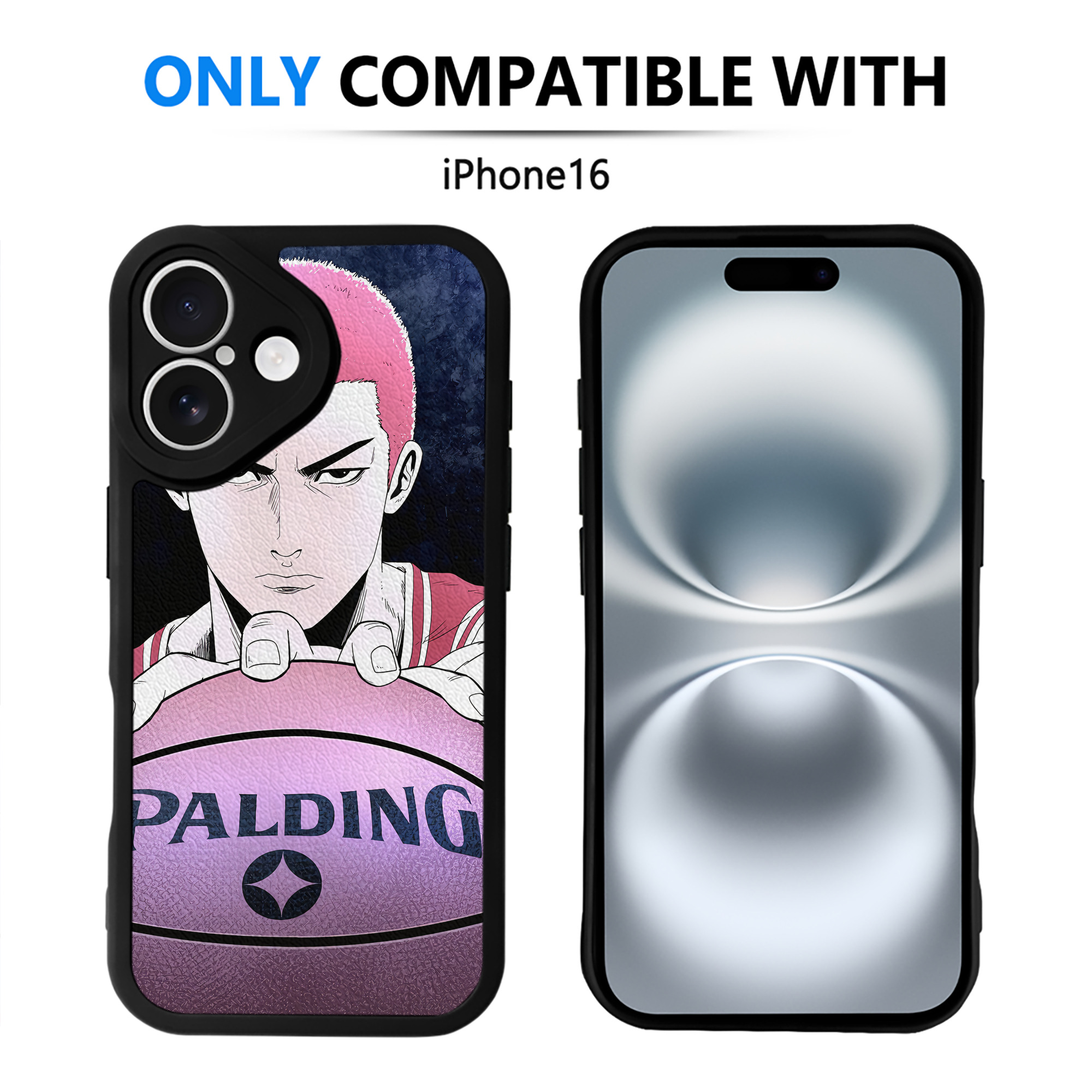 （画像用） SLAM DUNK／スラムダンク 【iPhone 16シリーズ対応】シリコンスマホケース（レザー調） 材質：シリコン
